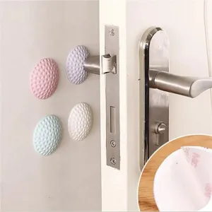 1 Piece Self-Adhesive Golf Design Rubber Pad Door handle Bumper Stopper Furniture Protector Doorknob Pad (MULTI COLOR)