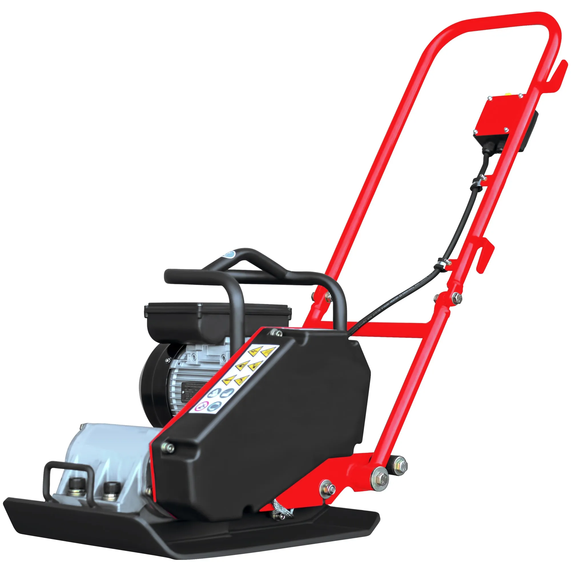 2 HP Electric Vibratory Plate Compactor Tamper for Gravel Soil Compaction