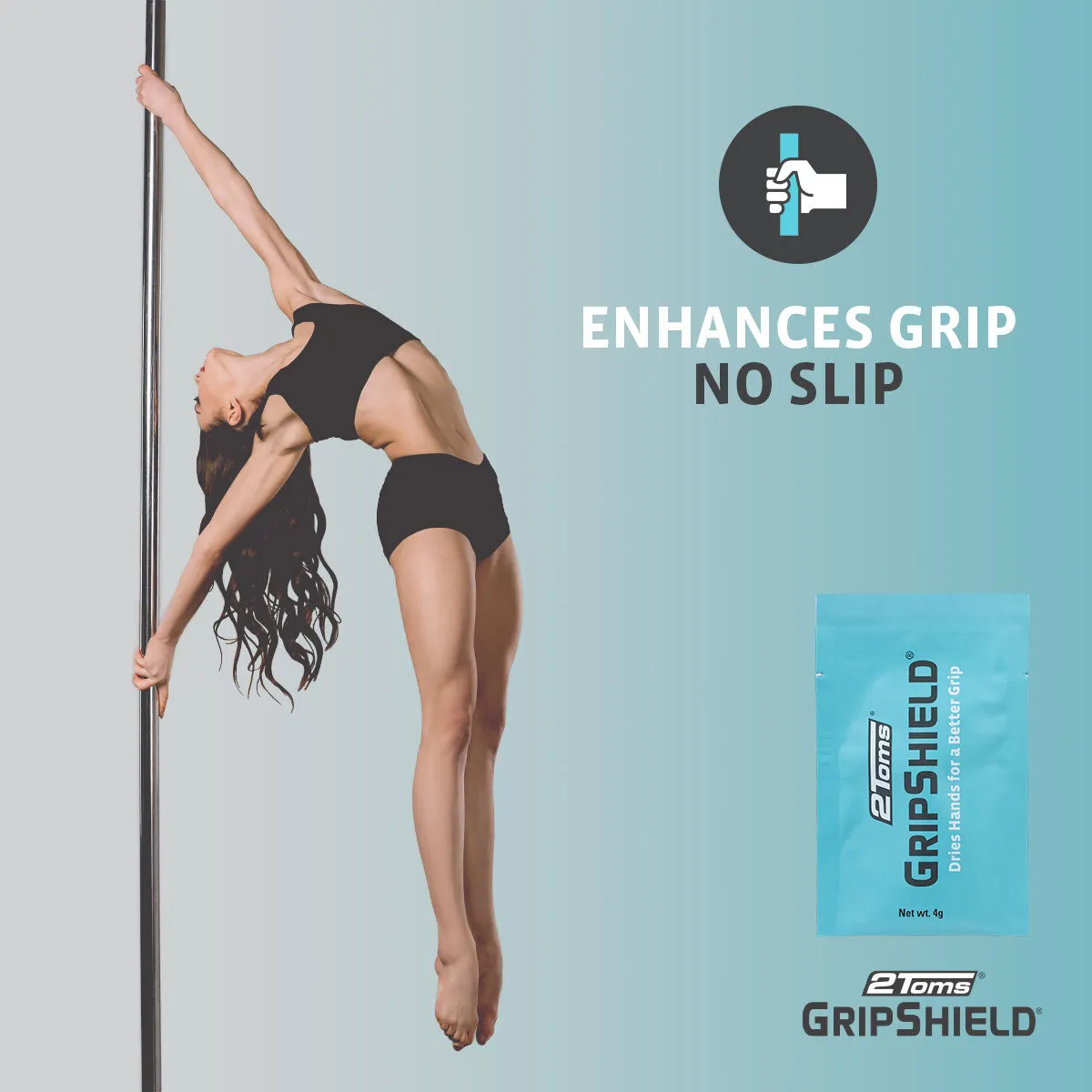 2Toms® GripShield® Grip Enhancer, Single-Use Packet