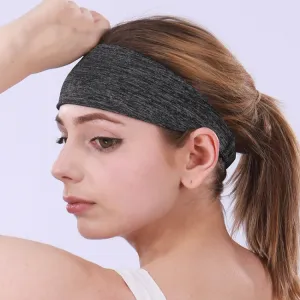 3 PCS Cold Feeling Sports Hairband Fitness Sweat-absorbing Belt(624 Hemp Gray)