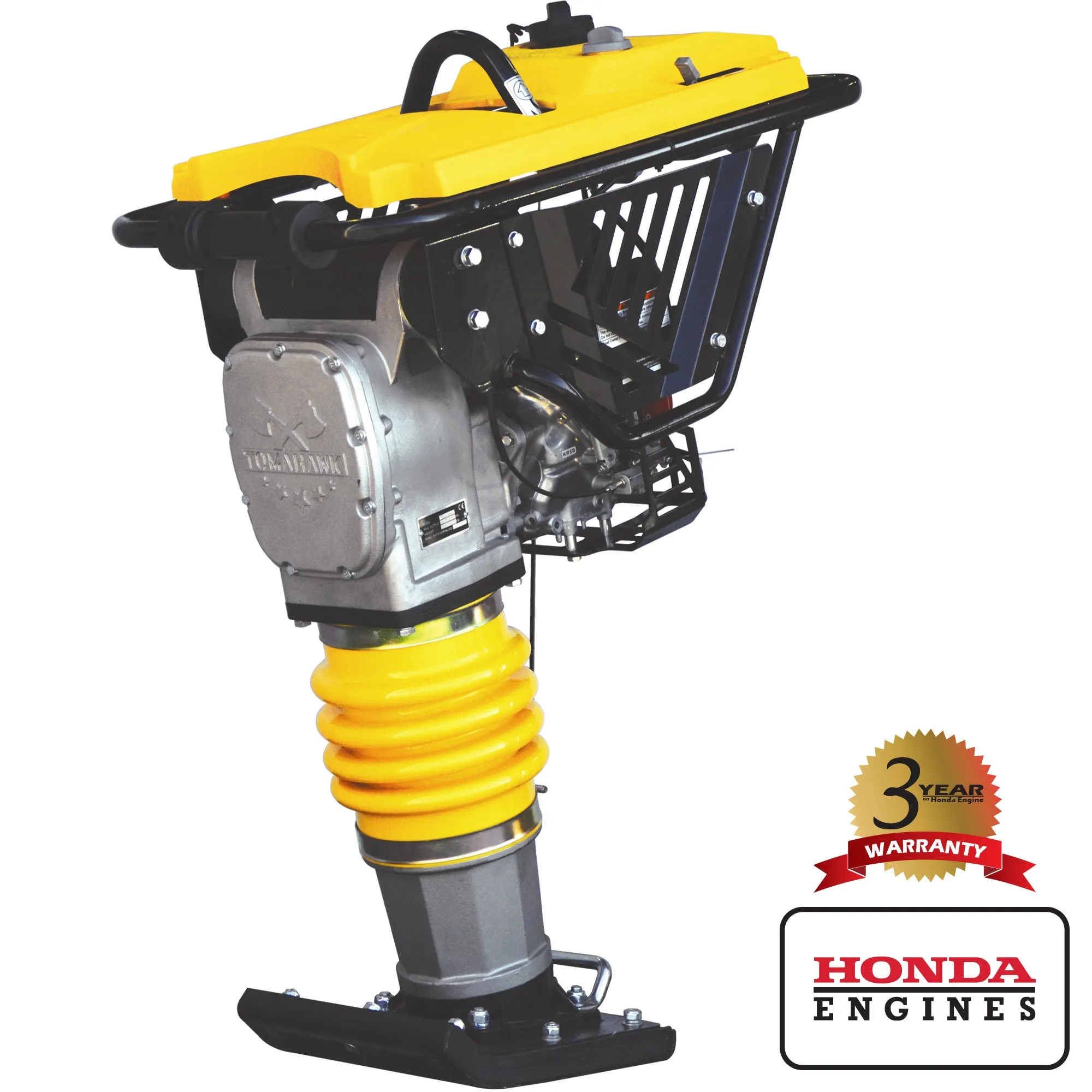 3.6HP Honda Vibratory Rammer Jumping Jack Tamper with Honda GXR120 Engine Impact Force 3,550 lbs/ft