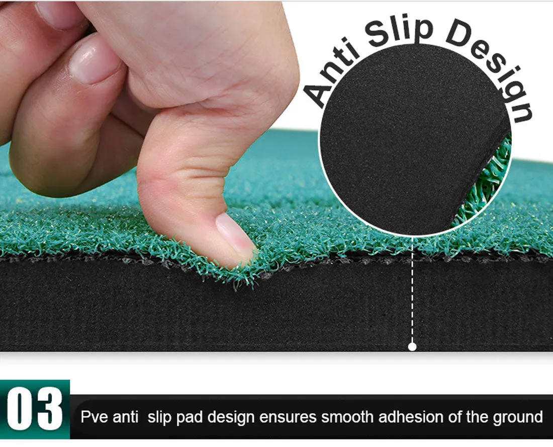 3M Golf Putting Mat Practice Training Indoor Outdoor Portable Slope Balls Soft Fleece Surface