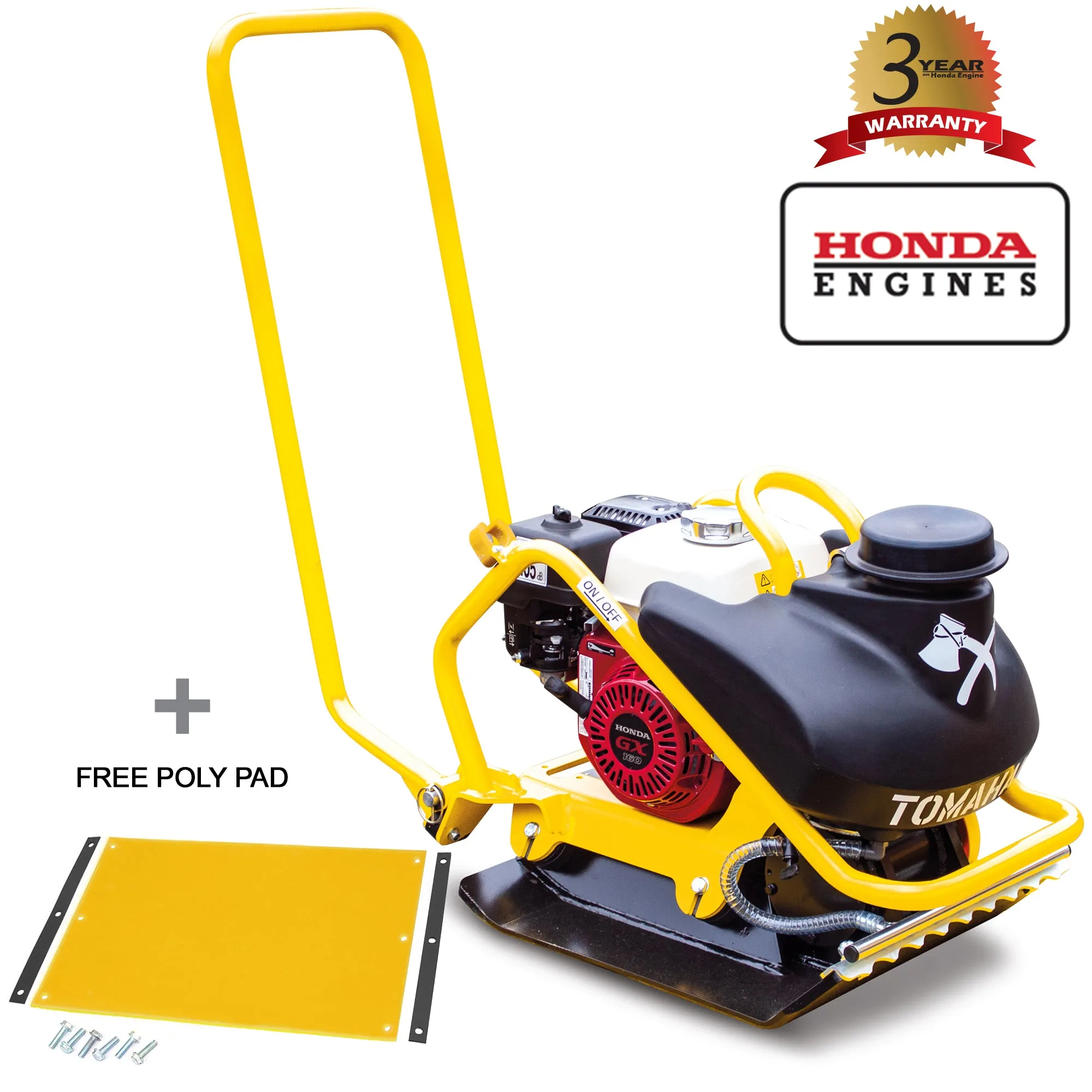 5.5 HP Honda Vibratory Plate Compactor for Asphalt Aggregate Soil Compaction