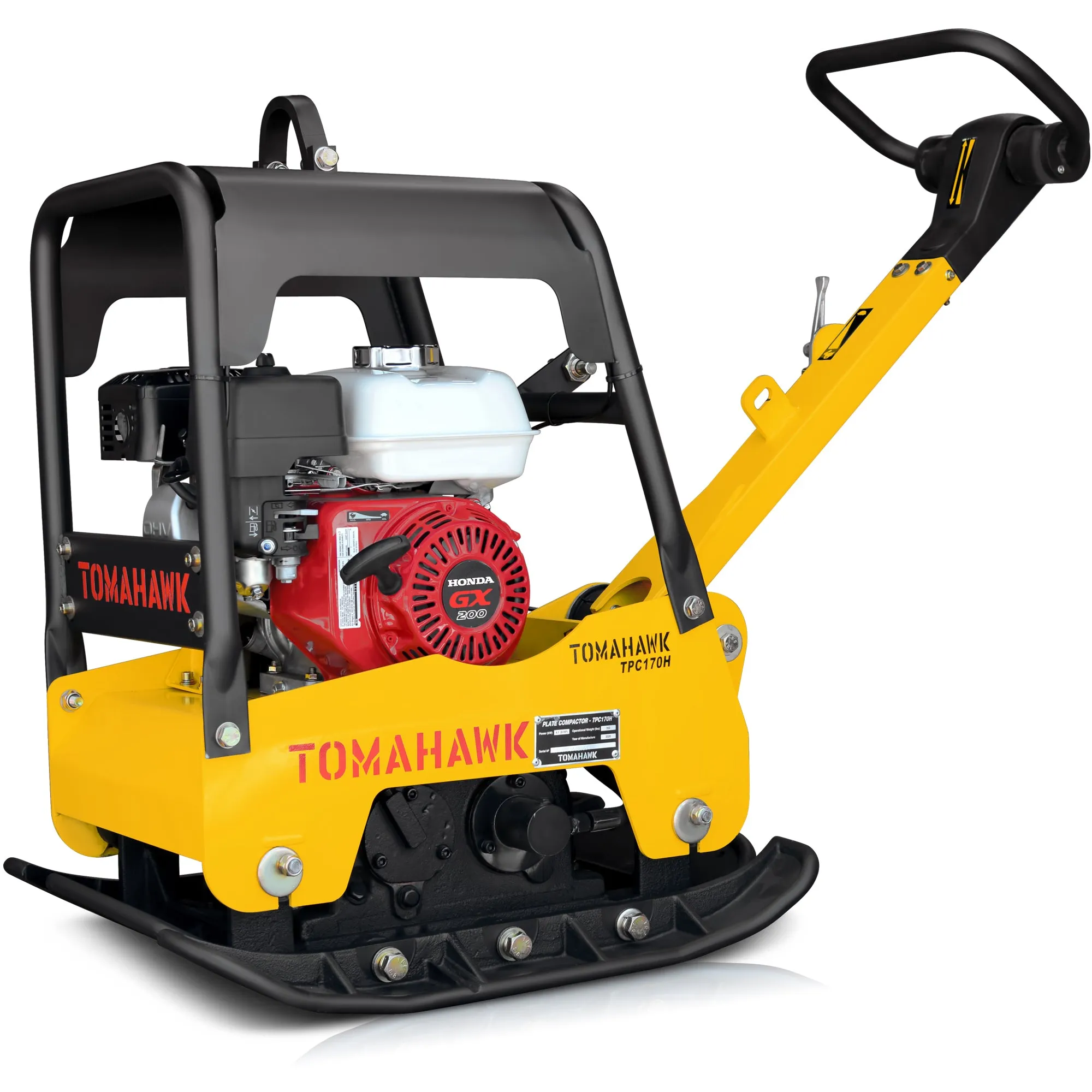 6.5 HP Honda Reverse Hydraulic Plate Compactor for Asphalt, Aggregate, Cohesive Soil Compaction