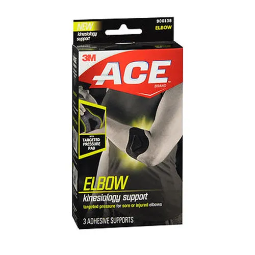 ACE Kinesiology Elbow SupportÂ  3 Each By 3M