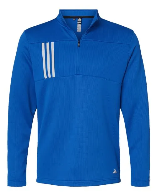 Adidas 3-Stripes Double Knit Quarter-Zip Pullover A482