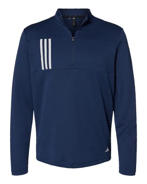 Adidas 3-Stripes Double Knit Quarter-Zip Pullover A482