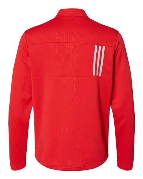 Adidas 3-Stripes Double Knit Quarter-Zip Pullover A482