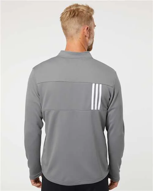 Adidas 3-Stripes Double Knit Quarter-Zip Pullover A482