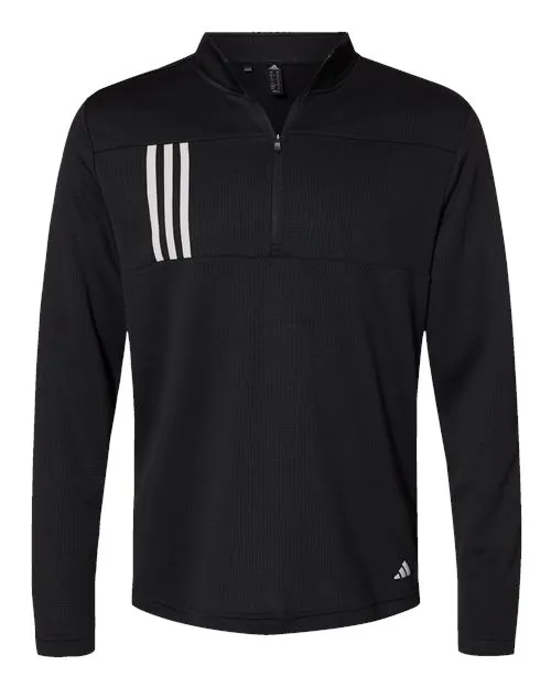 Adidas 3-Stripes Double Knit Quarter-Zip Pullover A482