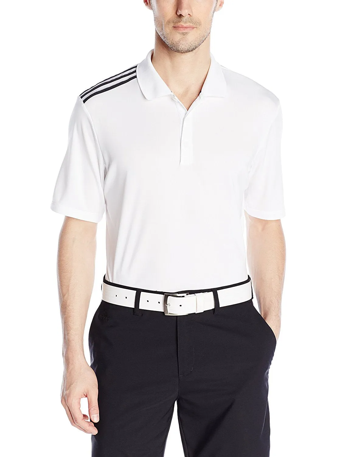 Adidas Golf Men's Climacool 3-Stripes Polo Shirt, Color Options