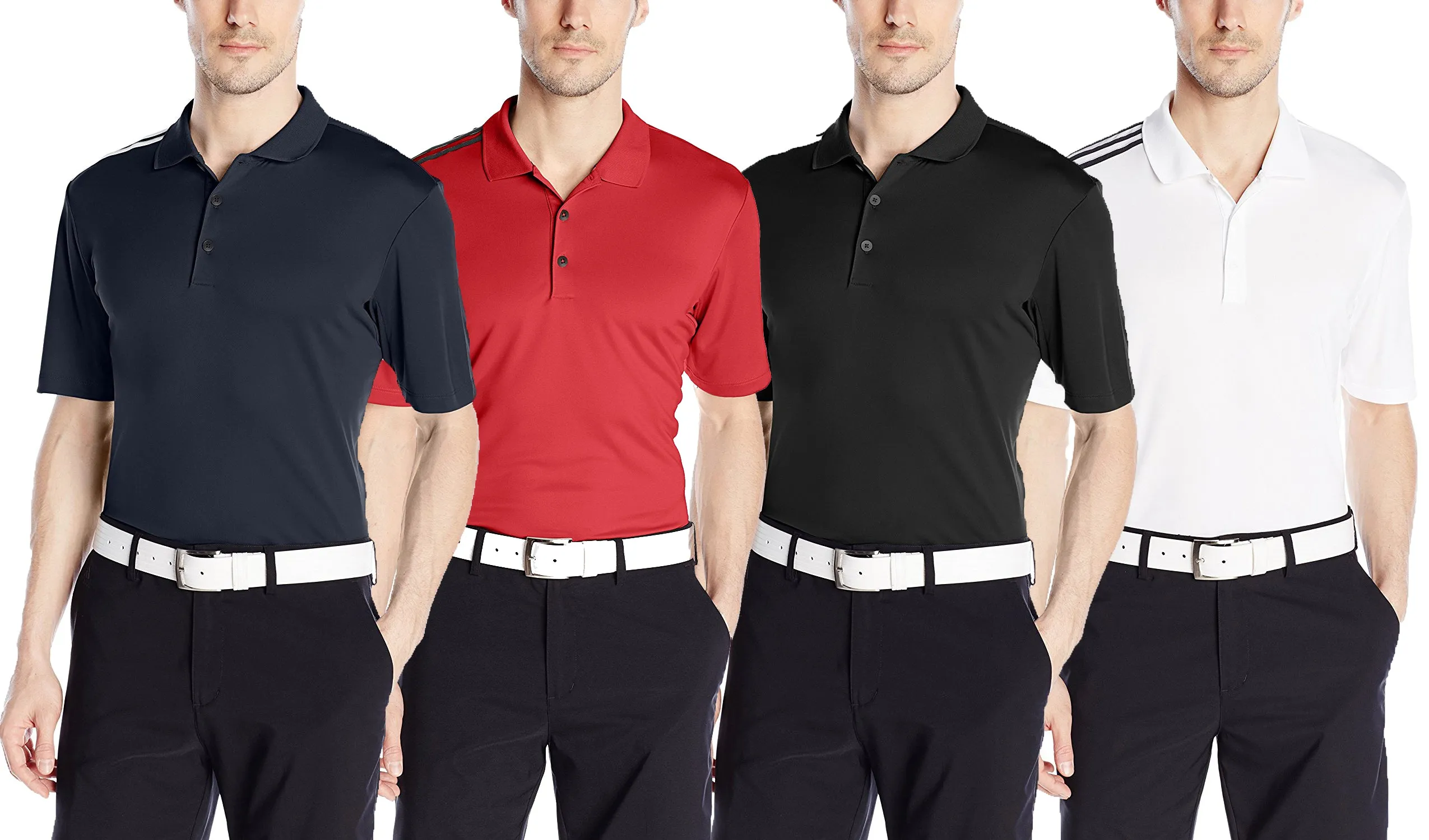 Adidas Golf Men's Climacool 3-Stripes Polo Shirt, Color Options