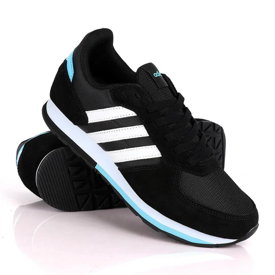 Adidas Originals Black And Blue Sneakers