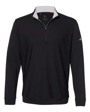 Adidas Performance Textured Quarter-Zip Pullover A295