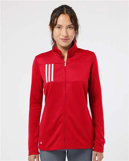 Adidas Women's 3-Stripes Double Knit Full-Zip A483