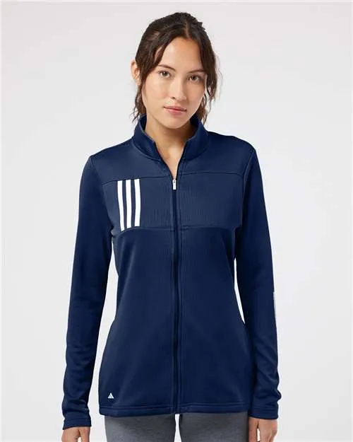 Adidas Women's 3-Stripes Double Knit Full-Zip A483