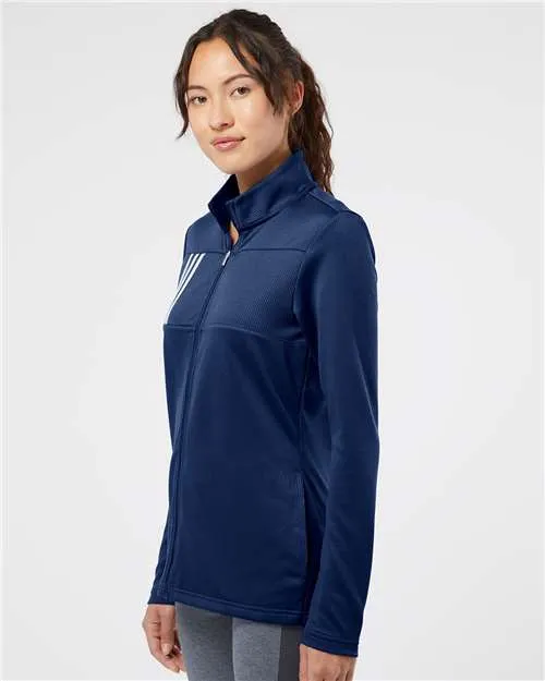 Adidas Women's 3-Stripes Double Knit Full-Zip A483