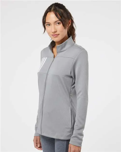 Adidas Women's 3-Stripes Double Knit Full-Zip A483