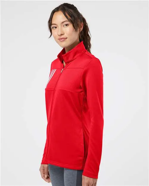 Adidas Women's 3-Stripes Double Knit Full-Zip A483