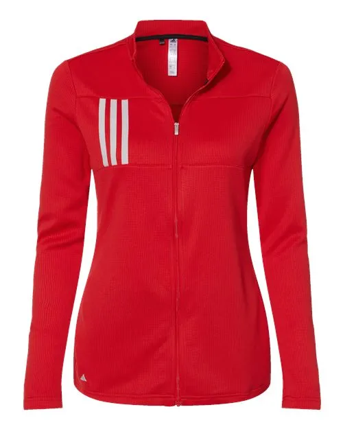 Adidas Women's 3-Stripes Double Knit Full-Zip A483