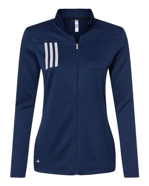 Adidas Women's 3-Stripes Double Knit Full-Zip A483