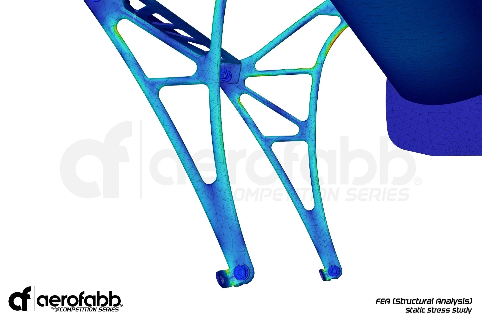 aerofabb Rear Wing Kit (Comp Series) - MQB 2.0T (Mk7  GTI-R-GTD)