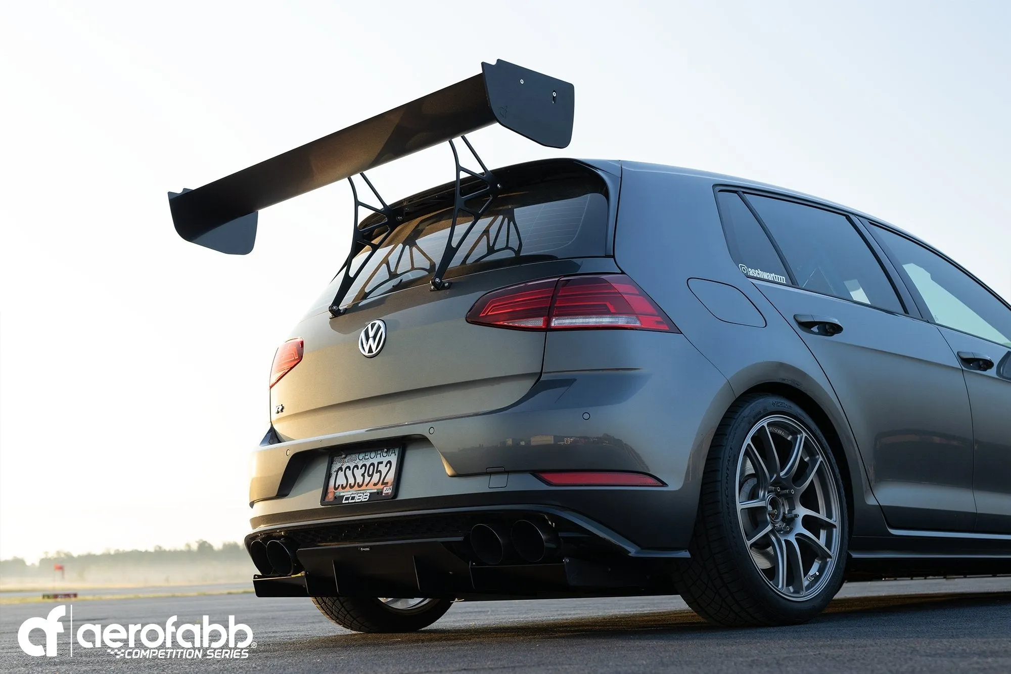 aerofabb Rear Wing Kit (Comp Series) - MQB 2.0T (Mk7  GTI-R-GTD)