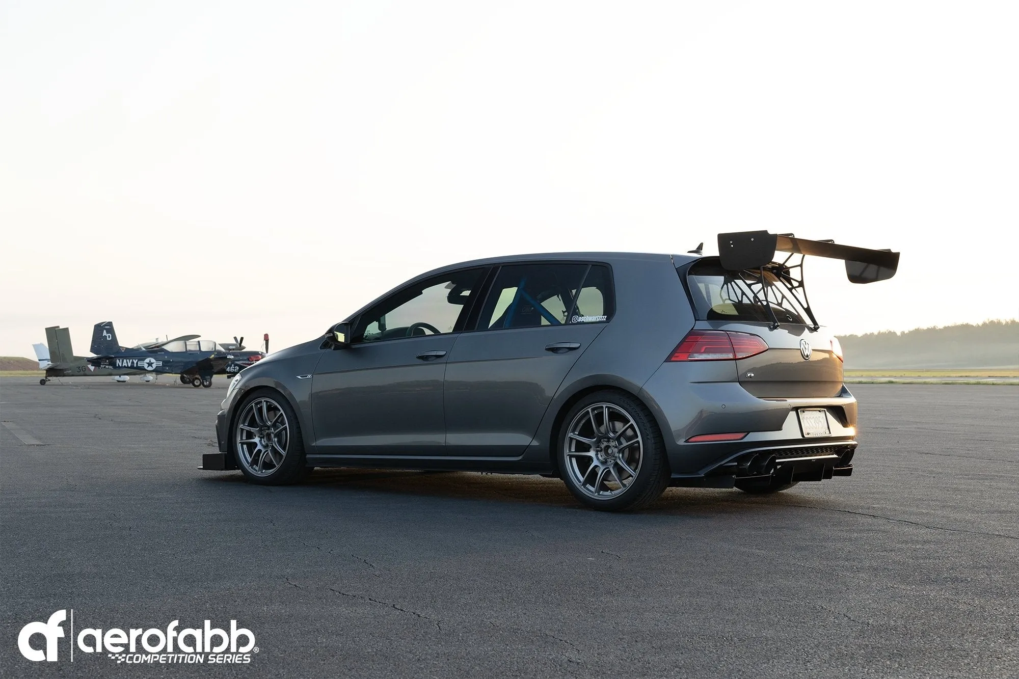 aerofabb Rear Wing Kit (Comp Series) - MQB 2.0T (Mk7  GTI-R-GTD)