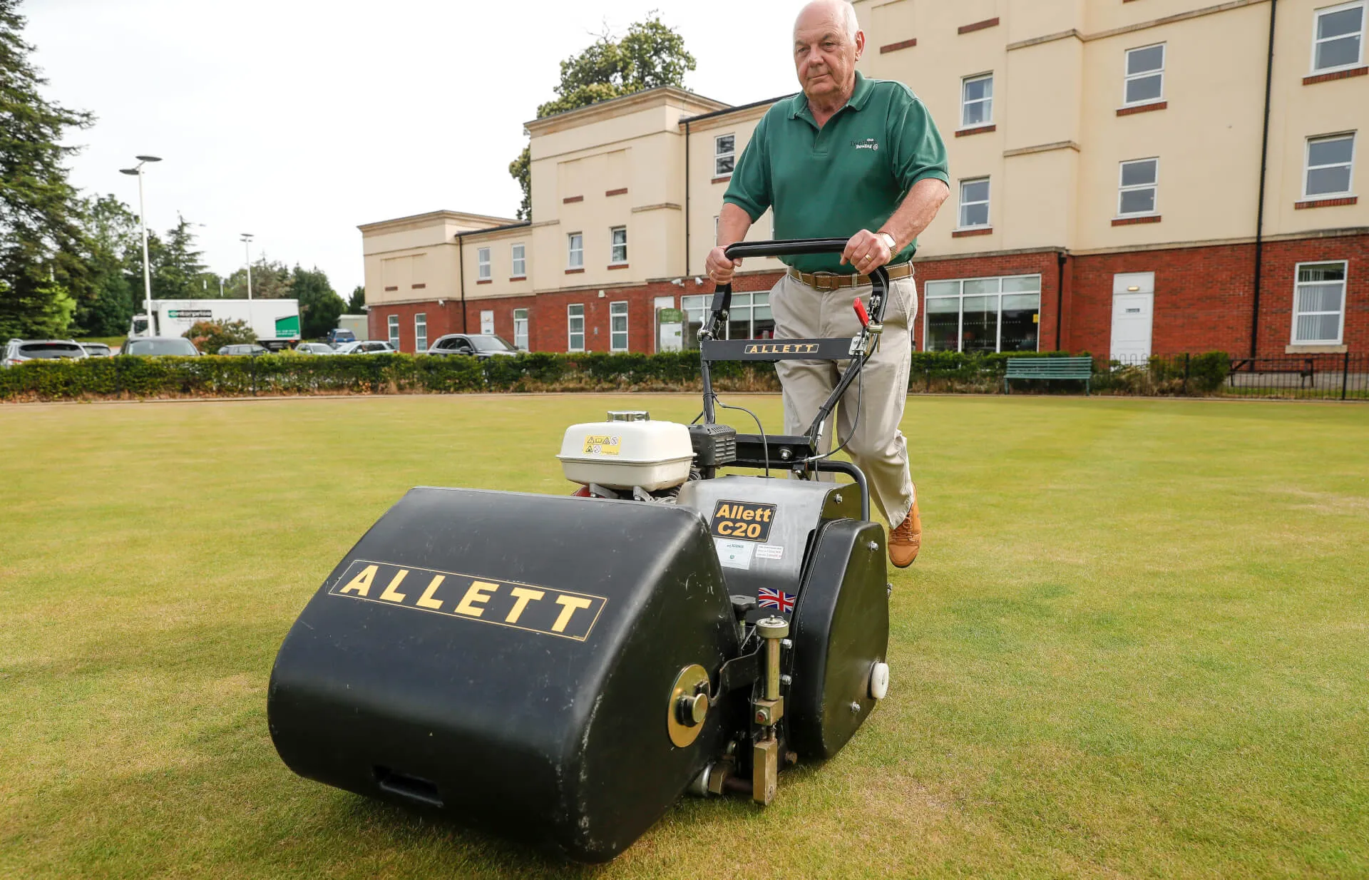 Allett C20 Cylinder Mower (Power-unit with Grassbox)