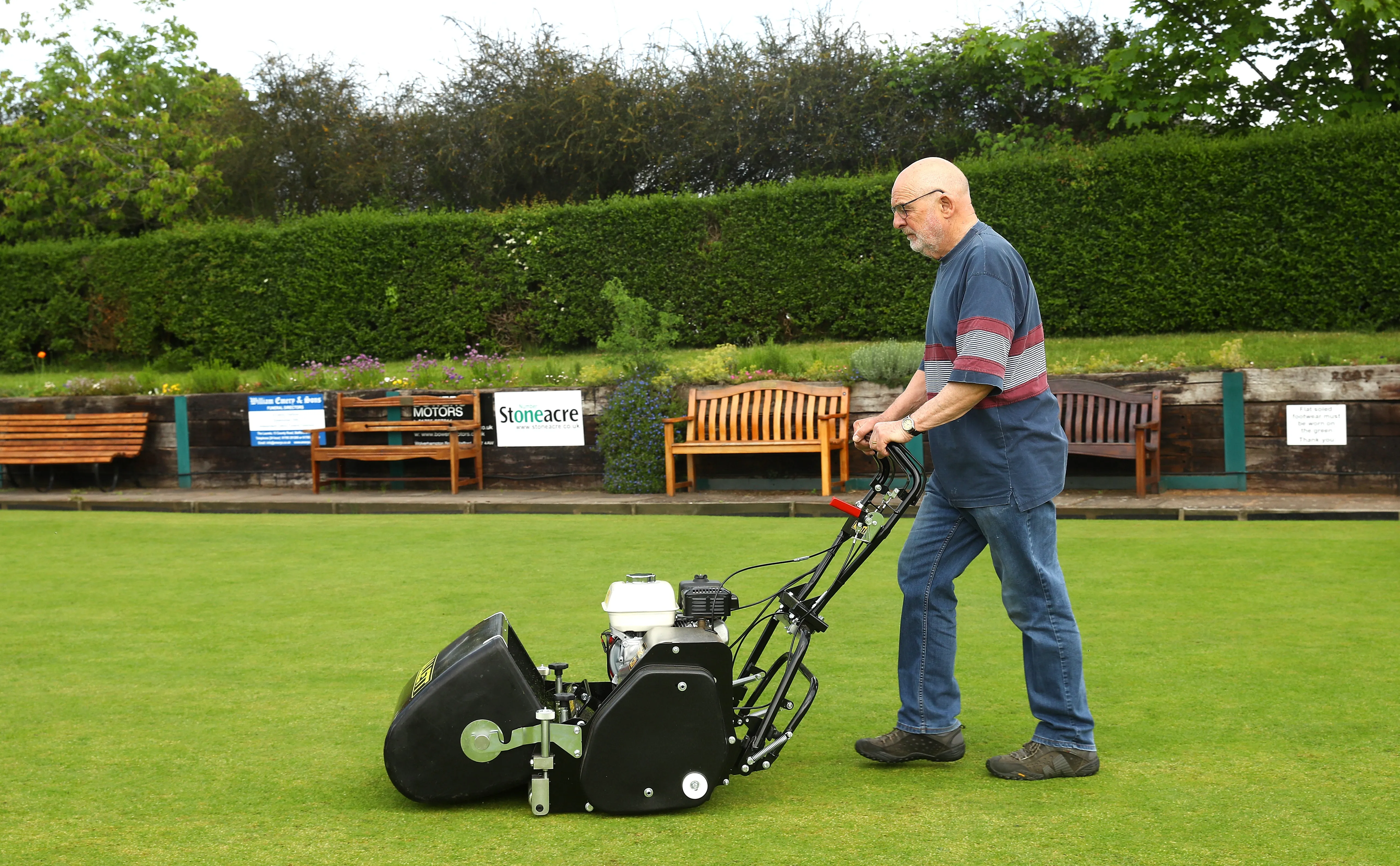 Allett C20 Cylinder Mower (Power-unit with Grassbox)