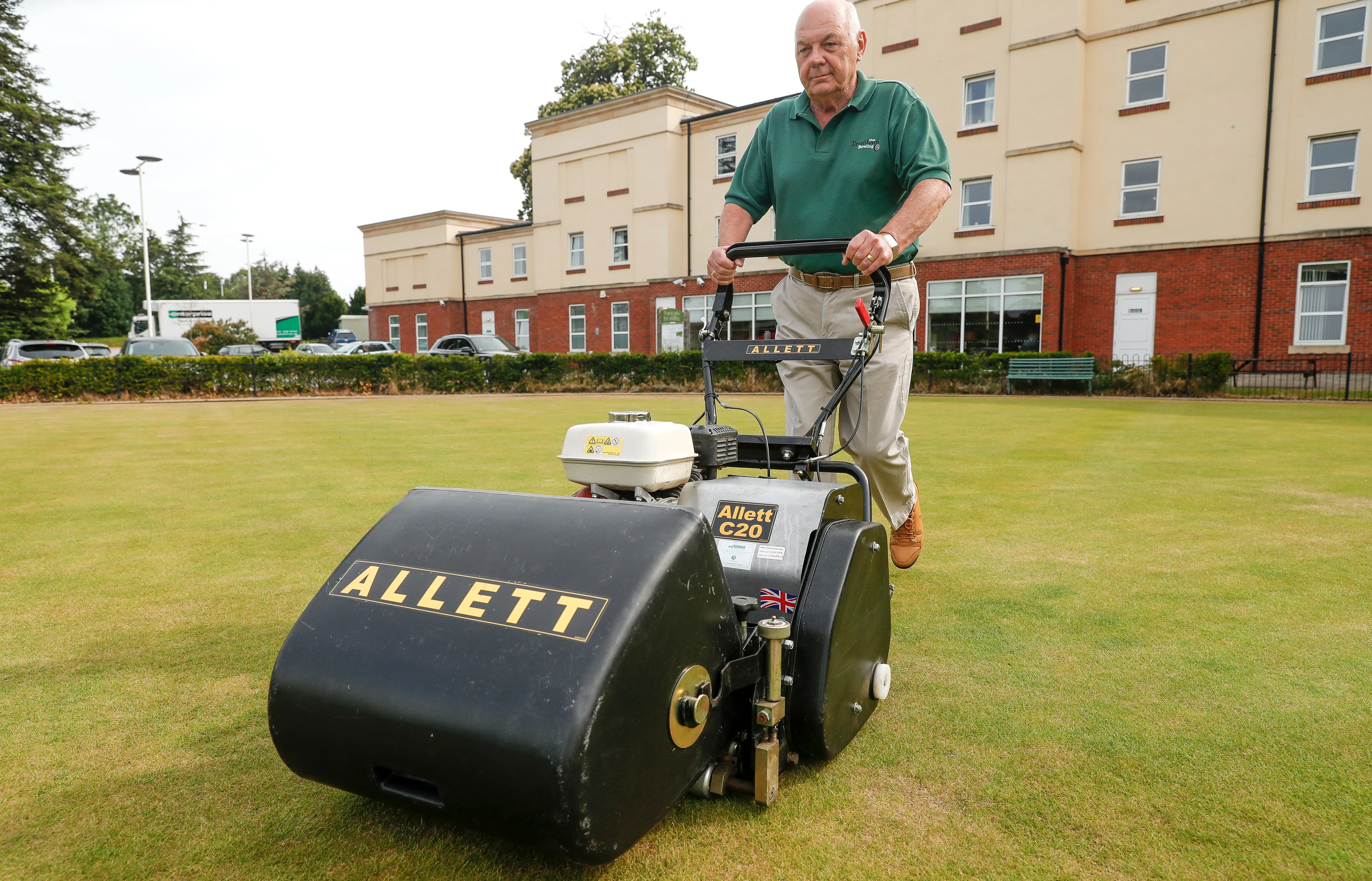 Allett C20 Cylinder Mower (Power-unit with Grassbox)