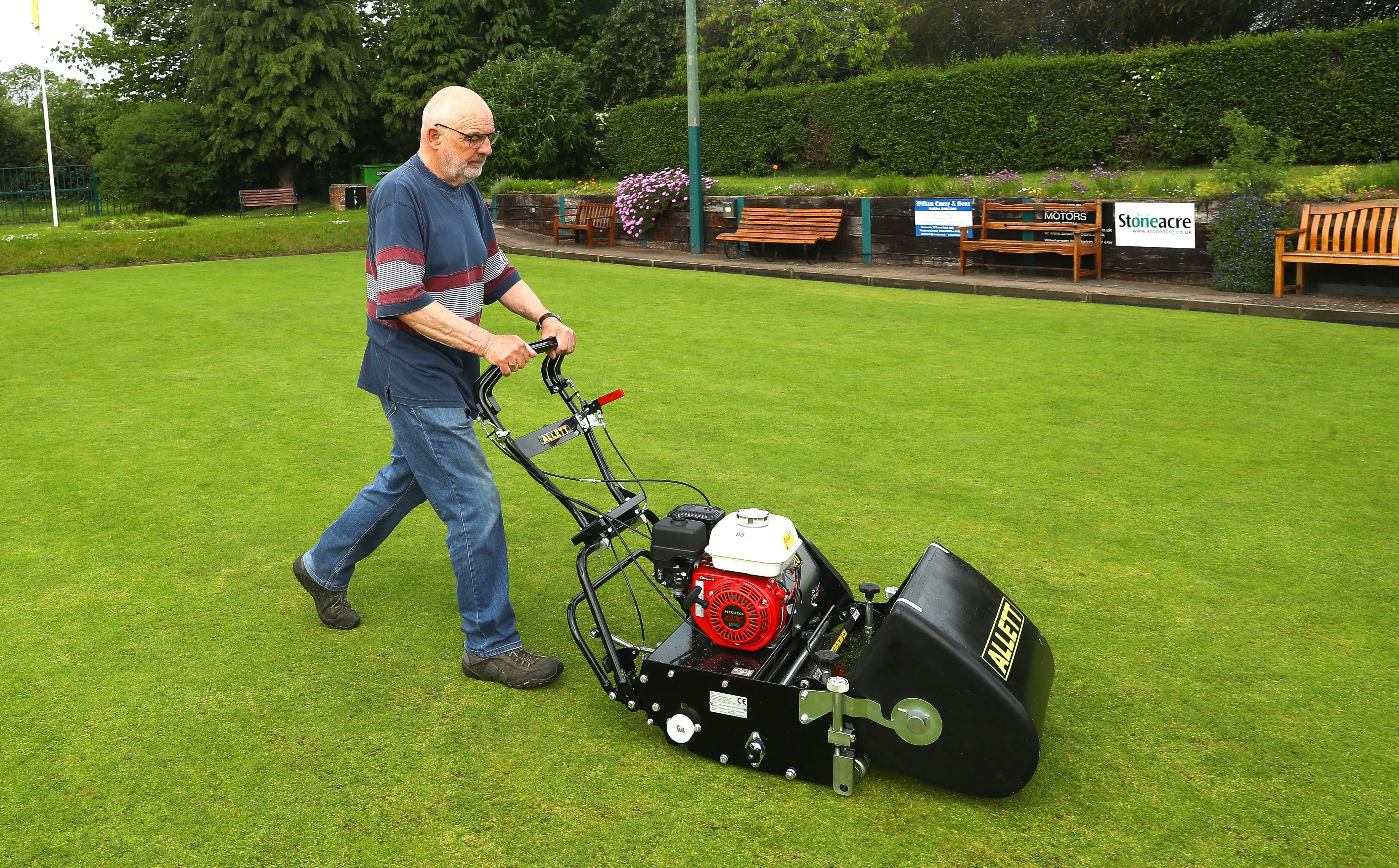 Allett C20 Cylinder Mower (Power-unit with Grassbox)