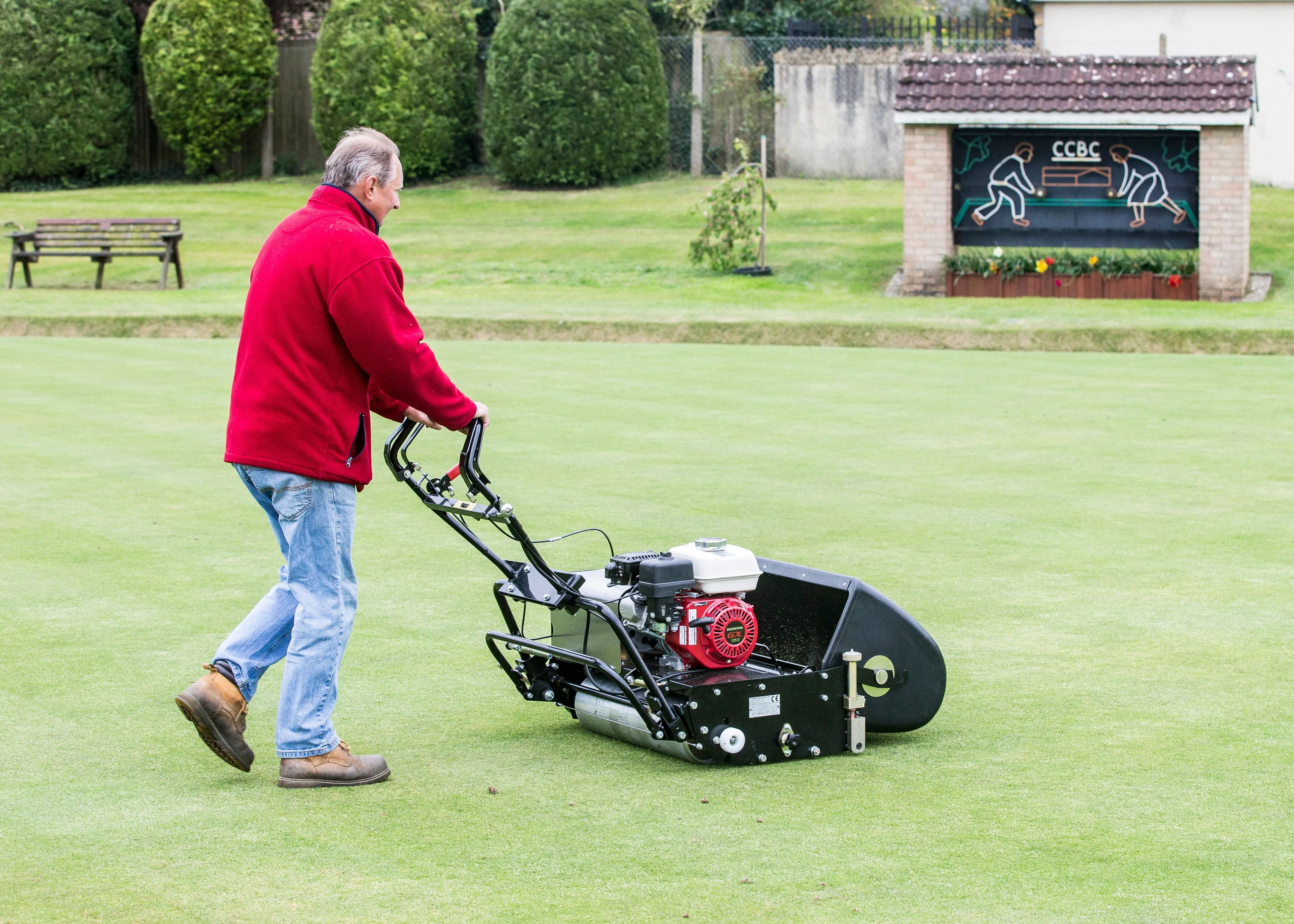 Allett C24 Cylinder Mower (Power-unit with Grassbox)