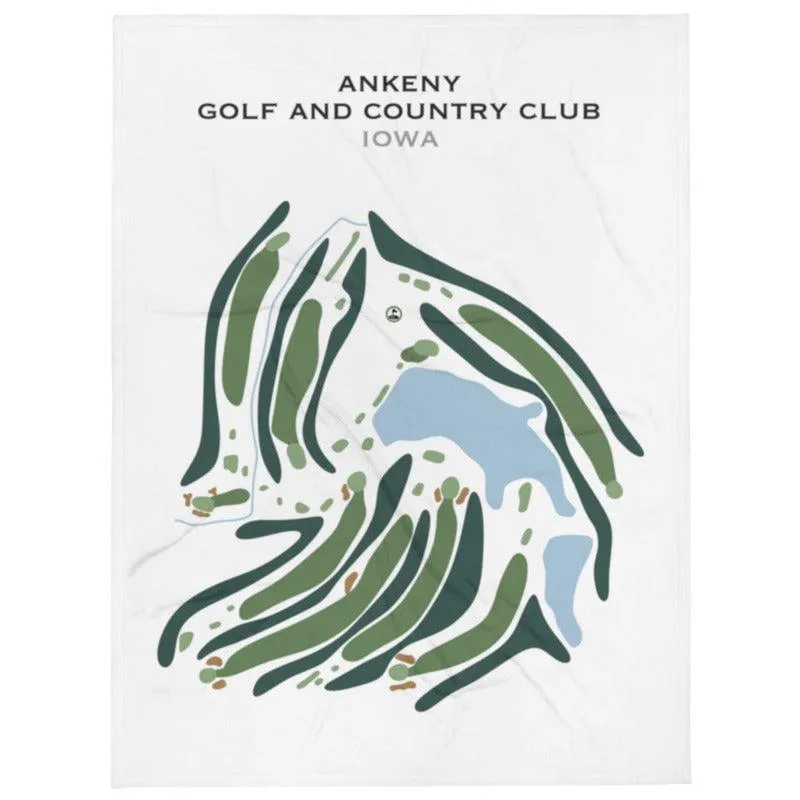 Ankeny Golf and Country Club, Iowa - Printed Golf Course