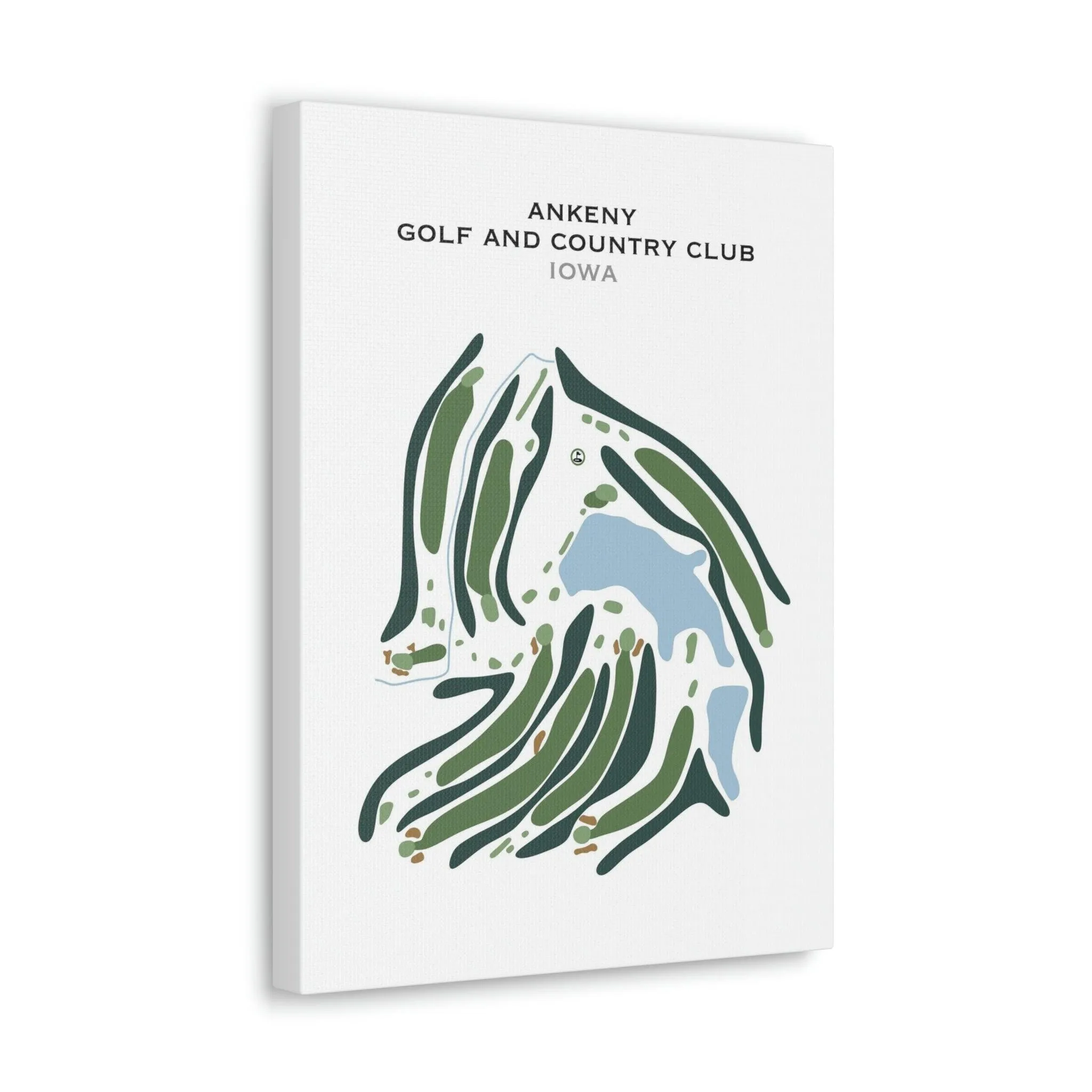 Ankeny Golf and Country Club, Iowa - Printed Golf Course