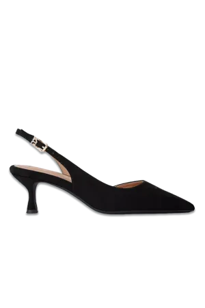 Aria Slingback Court Shoes, Black