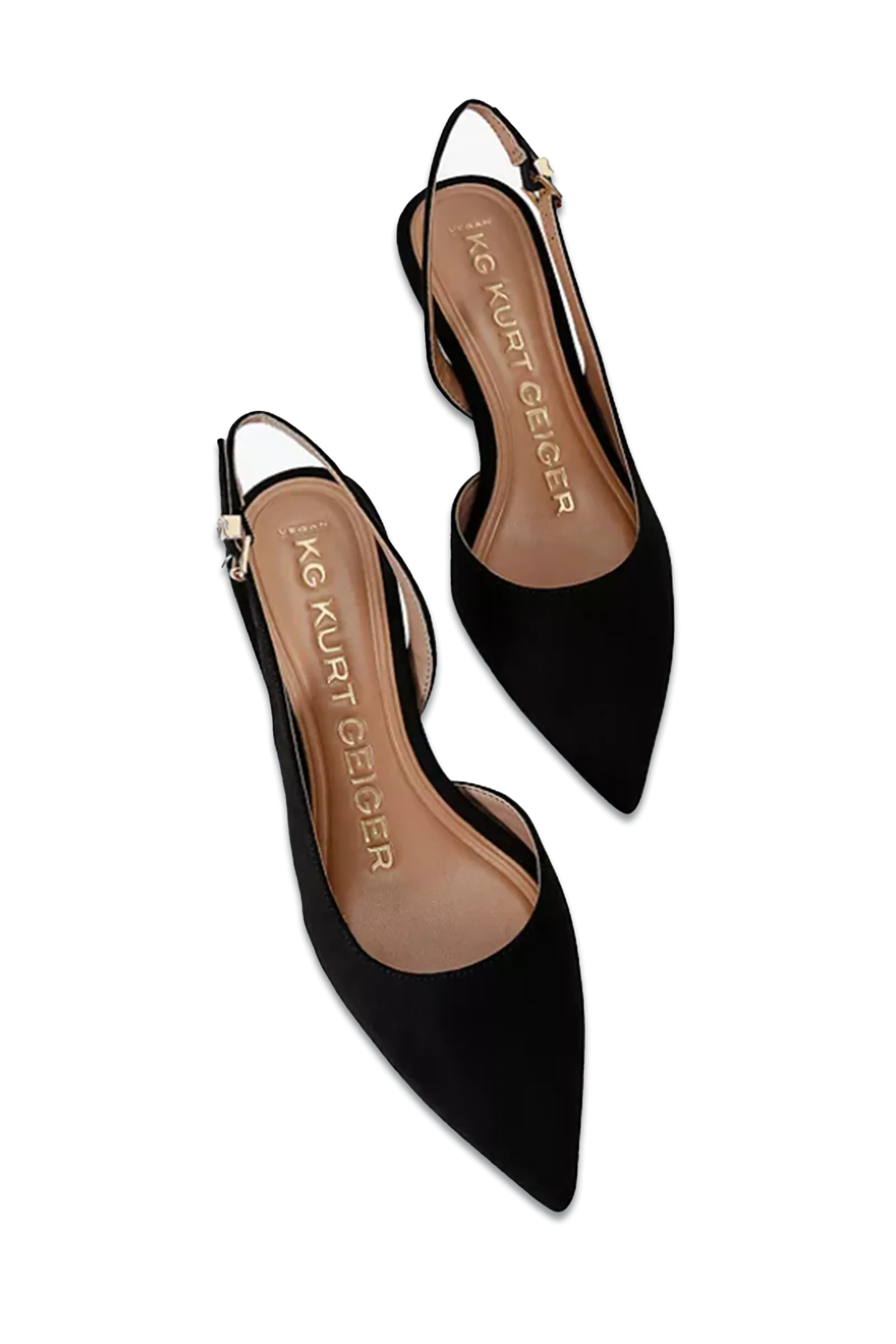 Aria Slingback Court Shoes, Black