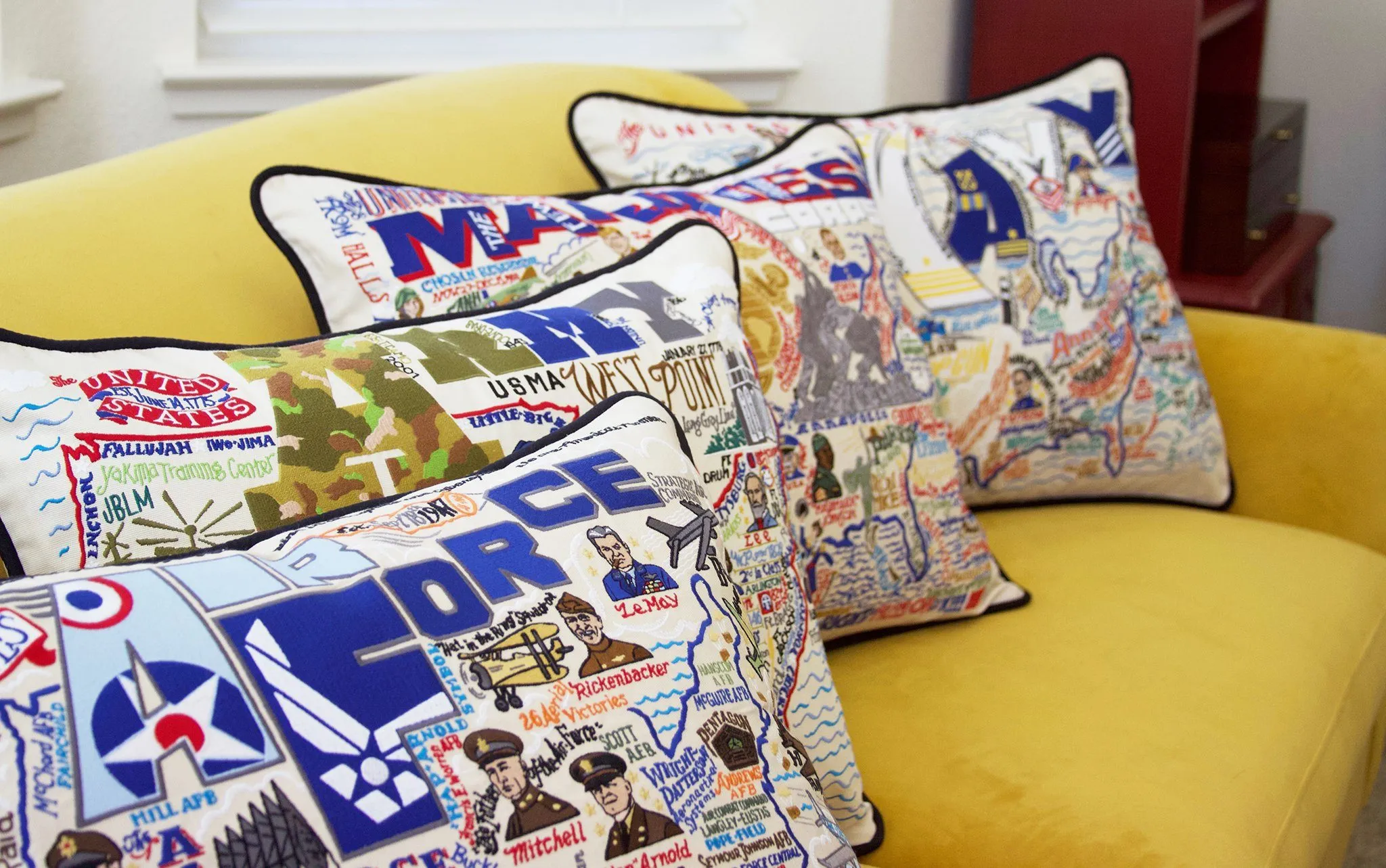 Army Embroidered Pillow