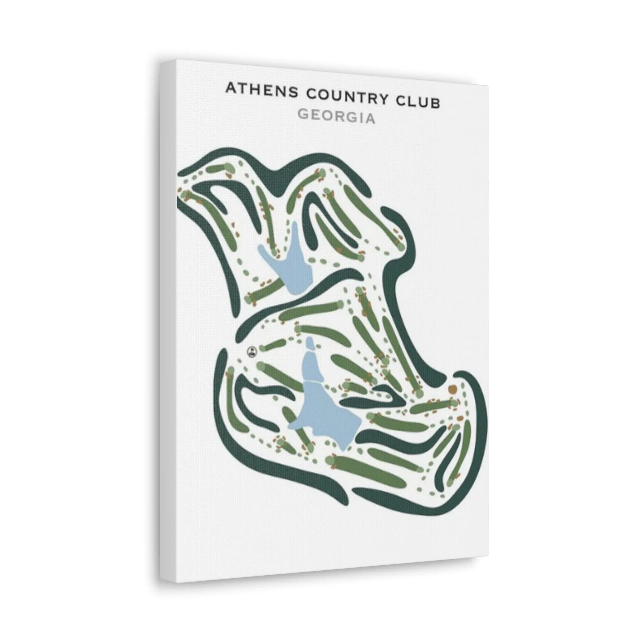 Athens Country Club, Georgia - Printed Golf Courses