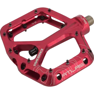 Atlas Plat Pedals 9/16 - Red