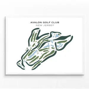 Avalon Golf Club, New Jersey - Printed Golf Courses