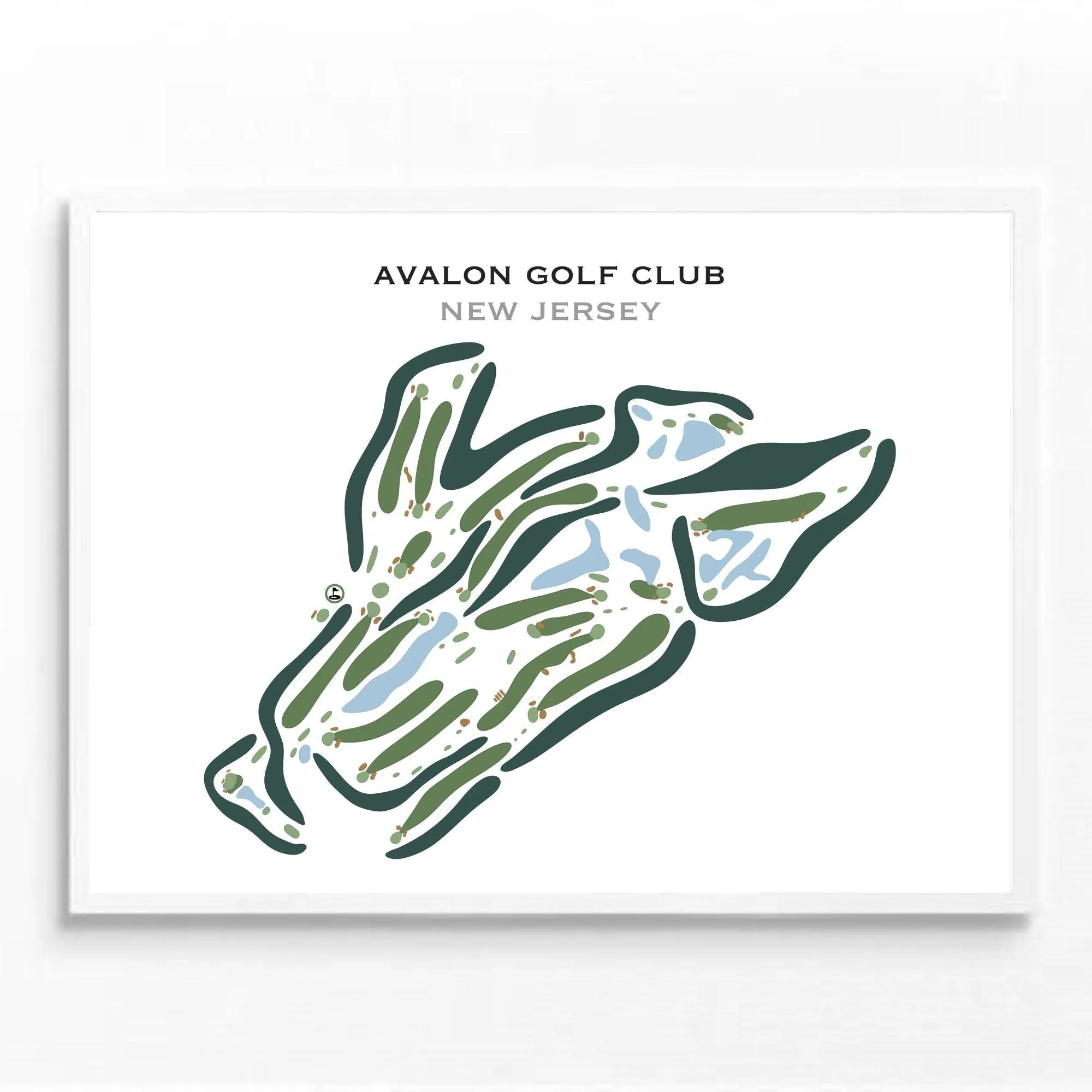 Avalon Golf Club, New Jersey - Printed Golf Courses