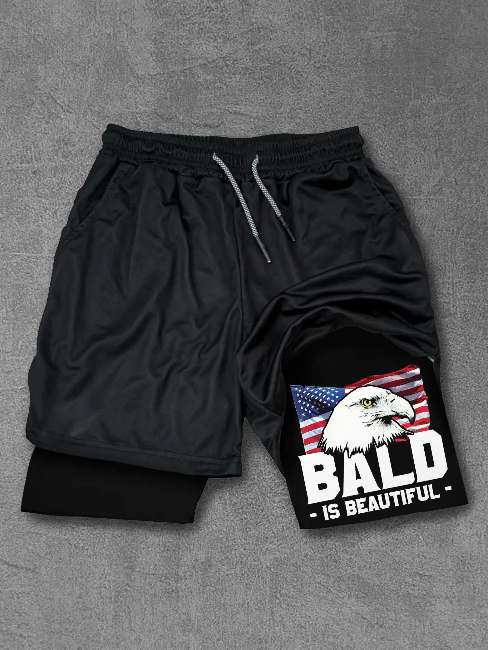 Bald Is Beautiful Eagle Performance Training Shorts