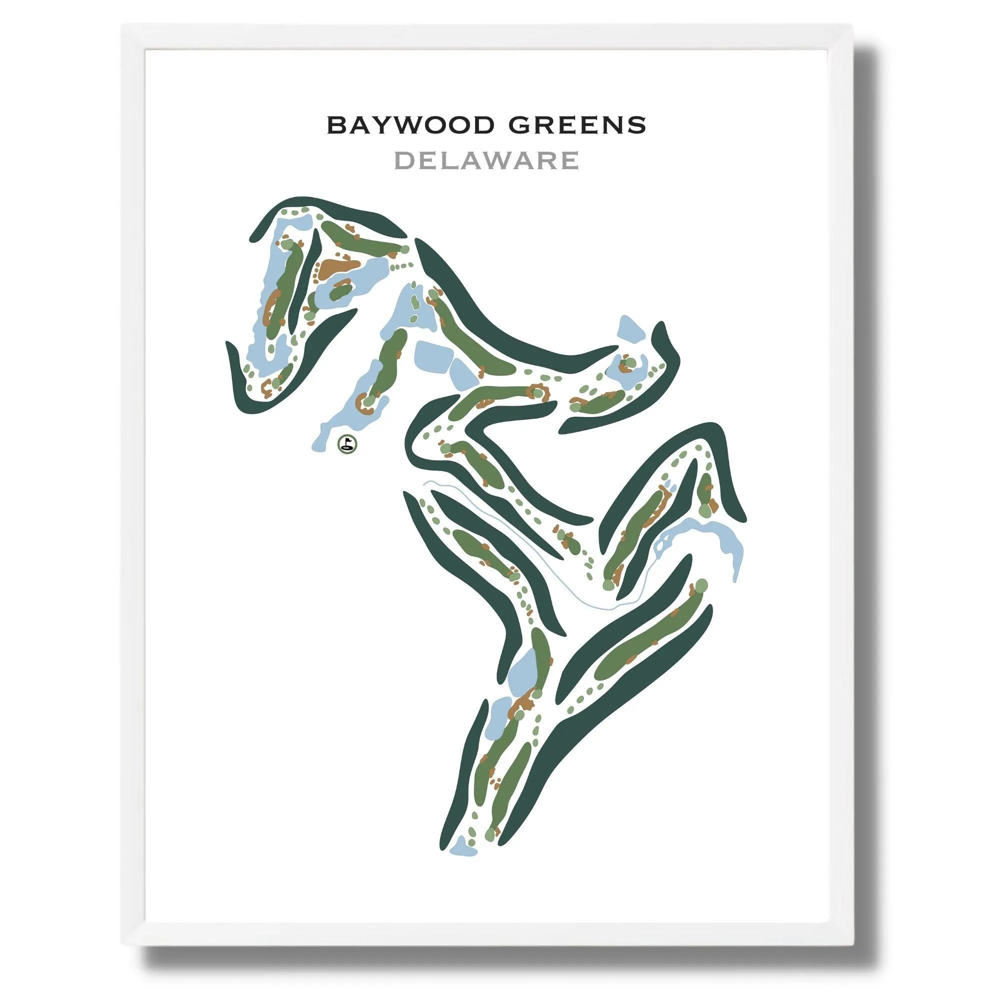 Baywood Greens, Delaware - Printed Golf Courses