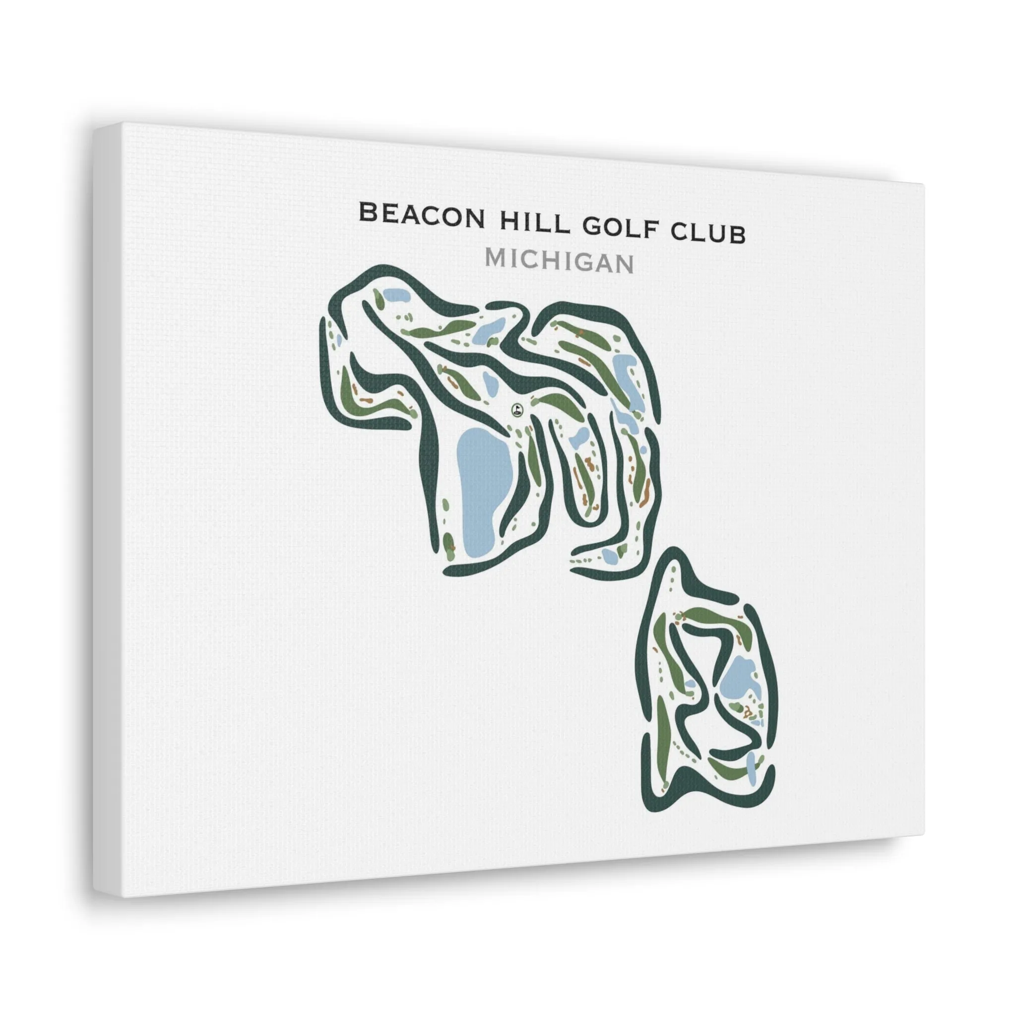 Beacon Hill Golf Club, Michigan - Printed Golf Courses