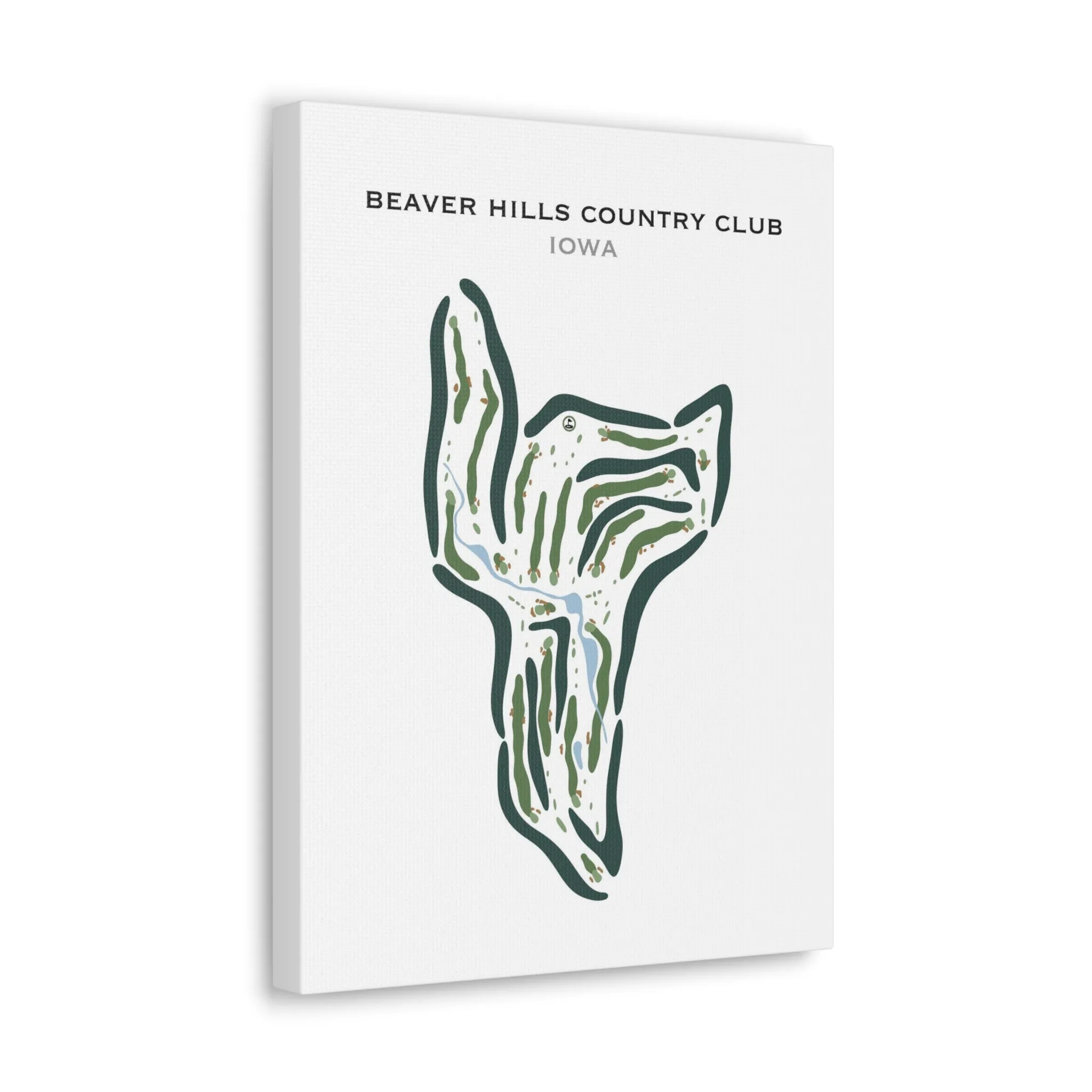 Beaver Hills Country Club - Golf Course, Iowa - Printed Golf Courses