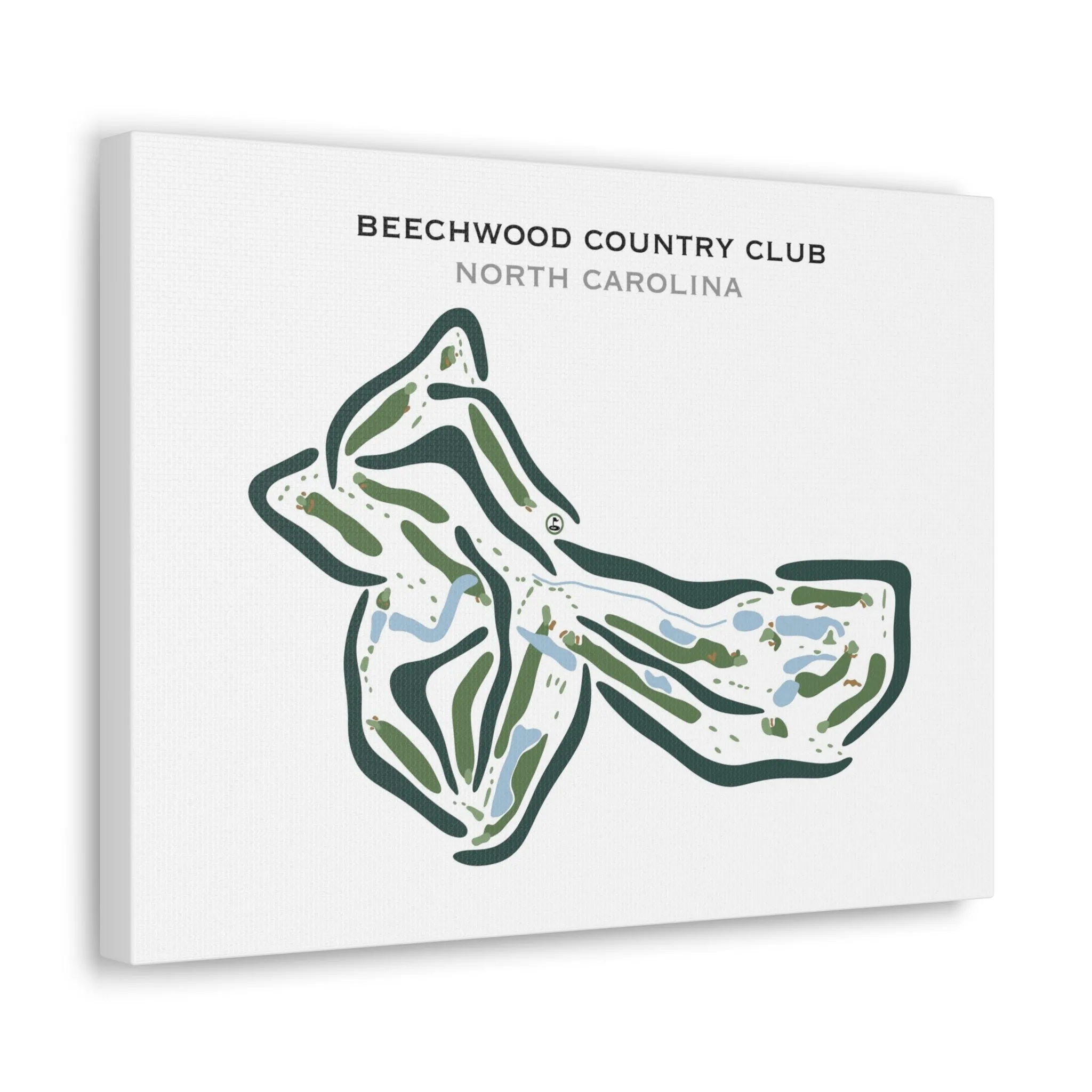 Beechwood Country Club, North Carolina - Printed Golf Courses