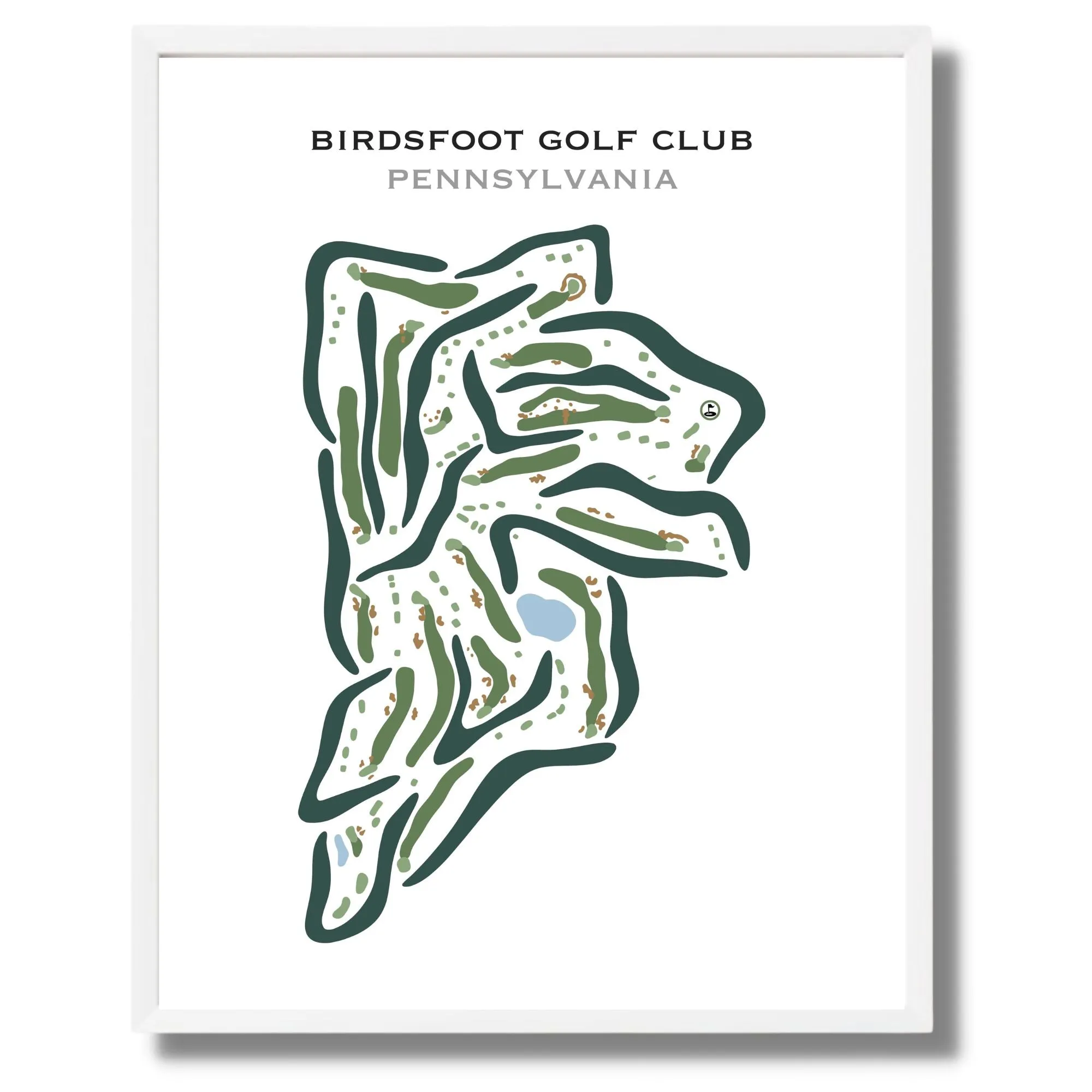 Birdsfoot Golf Club, Pennsylvania - Printed Golf Courses