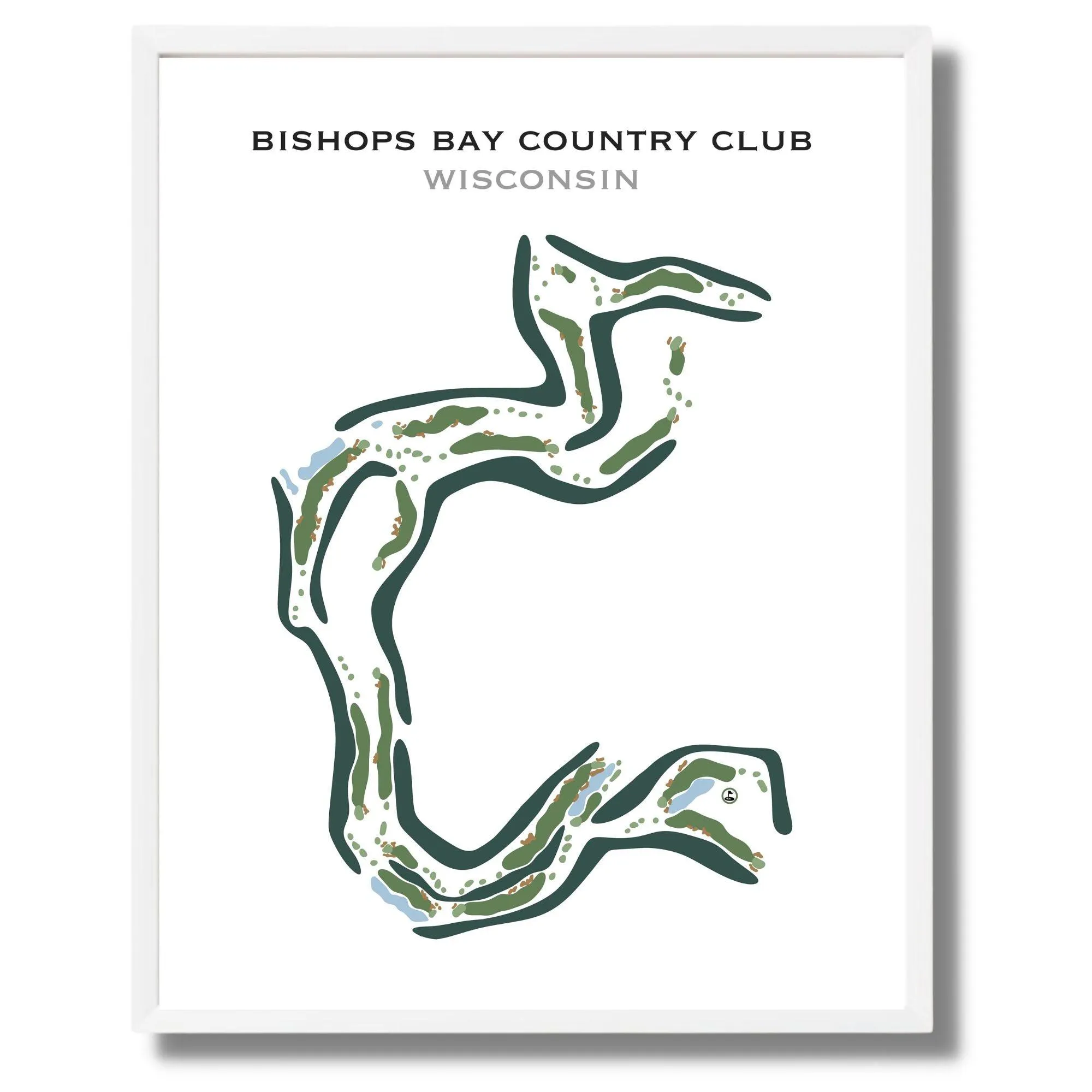 Bishops Bay Country Club, Wisconsin - Printed Golf Courses