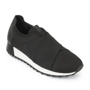 Black Crossover Mesh Trainers